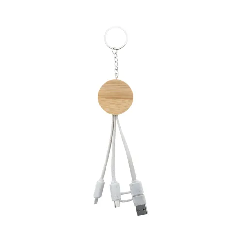 USB töltős kulcstartó Mugory Barna 