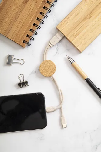 USB töltős kulcstartó Mugory Barna 