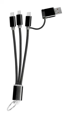 USB töltős kulcstartó Rashort Fekete 