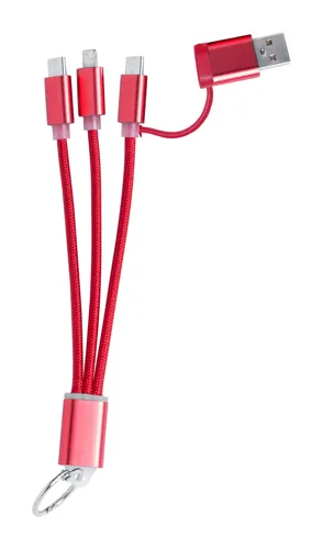 USB töltős kulcstartó Rashort Piros 