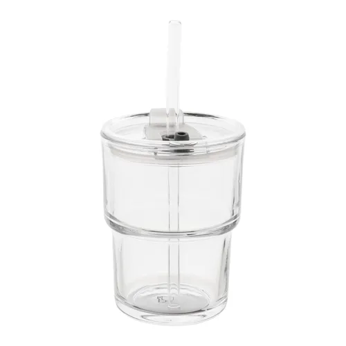 Üveg utazópohár Glassip Fehér 