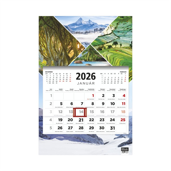 T081 Speditőrnaptár 1 tömbös 2026