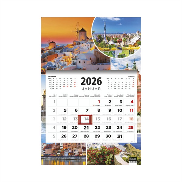 T081 Speditőrnaptár 1 tömbös 2026
