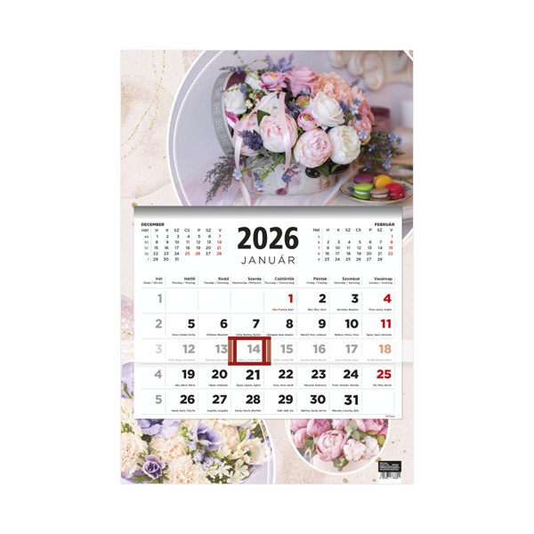 T081 Speditőrnaptár 1 tömbös 2026