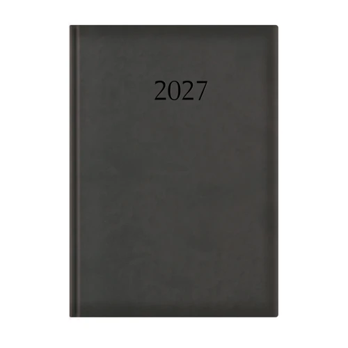 Wide A4 napi határidőnapló - 2027 Fekete 