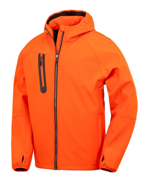 3-Layer Recycled Printable Casual Hooded Softshell  