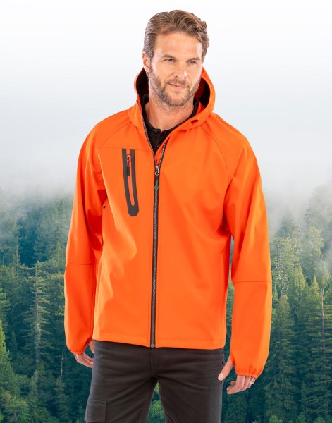 3-Layer Recycled Printable Casual Hooded Softshell  