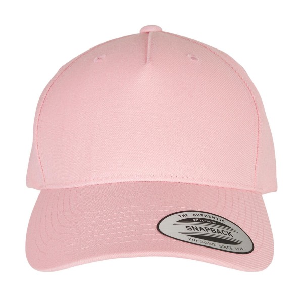 5-Panel Premium Curved Visor Snapback Cap  