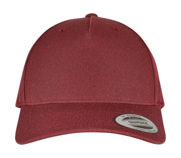 5-Panel Premium Curved Visor Snapback Cap  