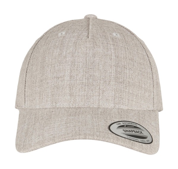 5-Panel Premium Curved Visor Snapback Cap  