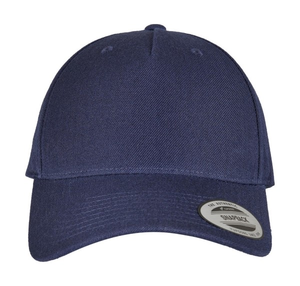 5-Panel Premium Curved Visor Snapback Cap  