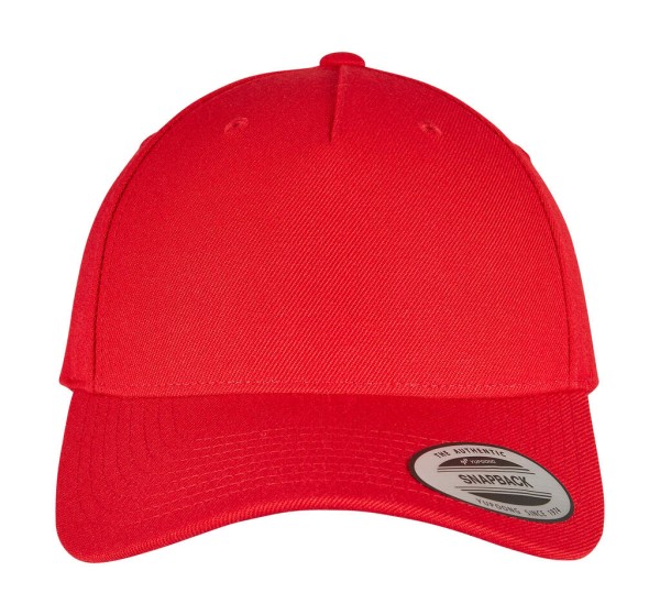 5-Panel Premium Curved Visor Snapback Cap  