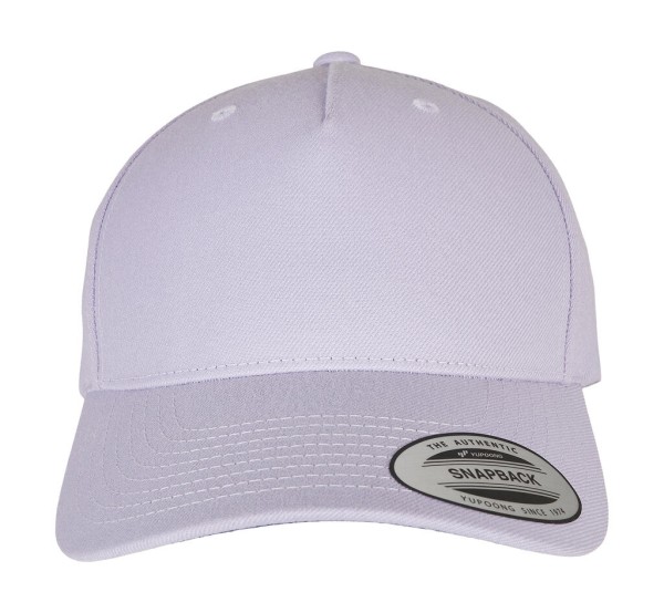 5-Panel Premium Curved Visor Snapback Cap  
