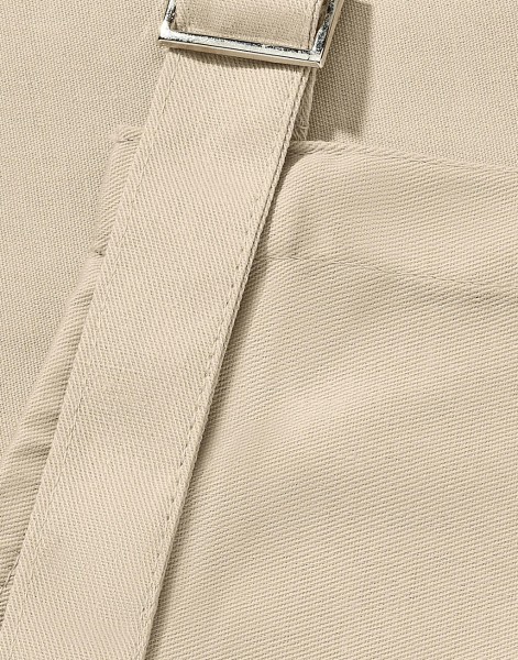 AMSTERDAM - Recycled Bib Apron with Pocket Piros 