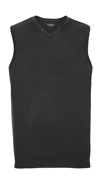 Adults` V-Neck Sleeveless Knitted Pullover  
