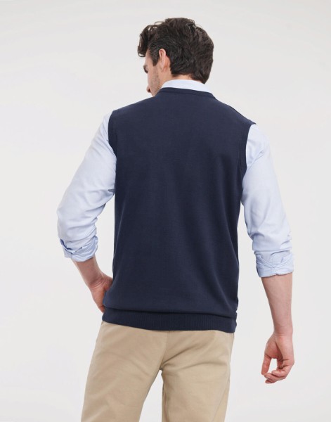 Adults` V-Neck Sleeveless Knitted Pullover  