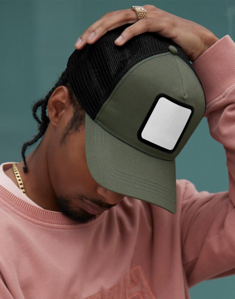 Appliqué Patch 5 Panel Trucker  
