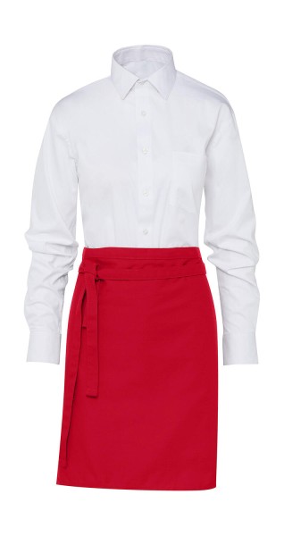 BRUSSELS Short Bistro Apron Piros 