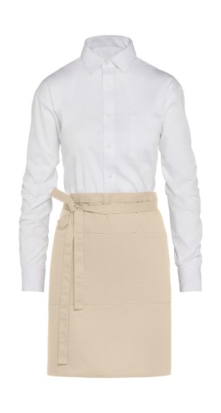 BRUSSELS - Short Bistro Apron with Pocket  