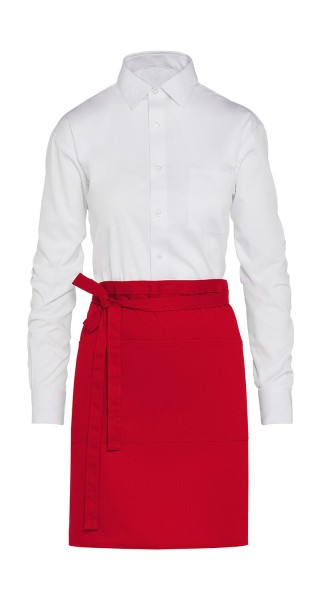 BRUSSELS - Short Bistro Apron with Pocket Piros 