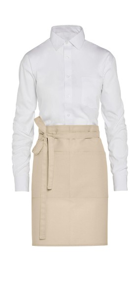 BRUSSELS - Short Recycled Bistro Apron with Pocket  