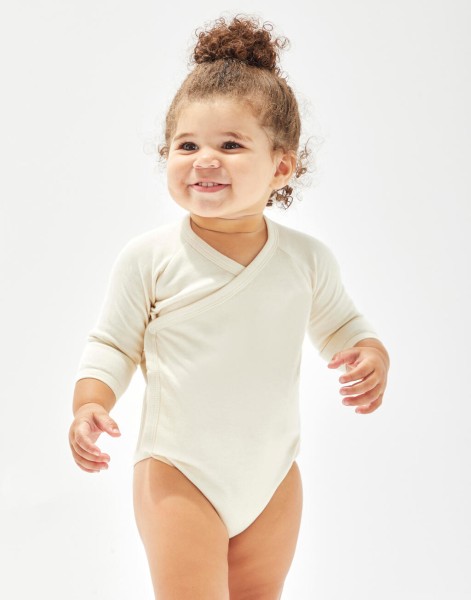 Baby Long Sleeve Kimono Bodysuit  