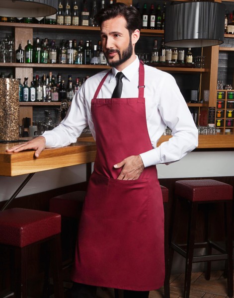Bib Apron Basic with Pocket  