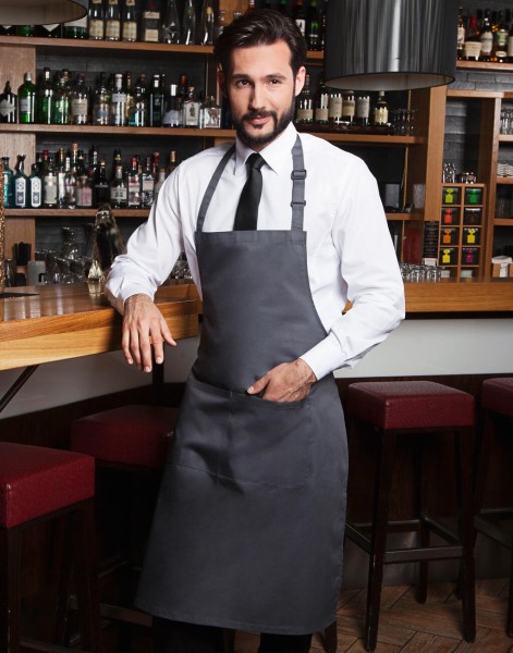 Bib Apron Basic with Pocket  