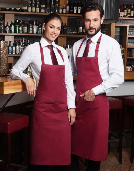 Bib Apron Basic with Pocket  