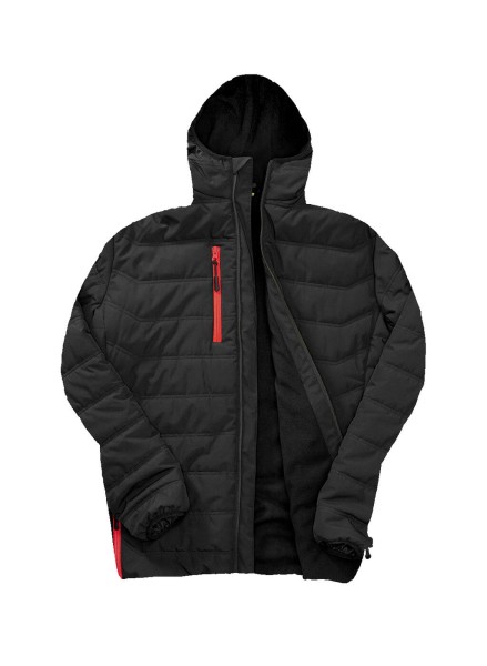 Black Compass Padded Winter Jacket  