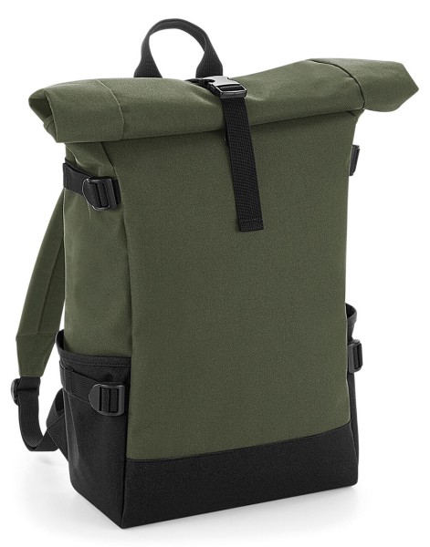 Block Roll-Top Backpack  