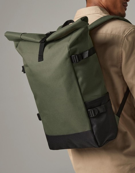 Block Roll-Top Backpack  