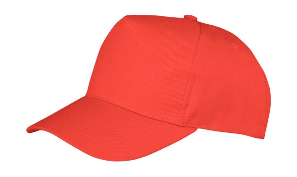 Boston 5-Panel Printers Cap Piros 