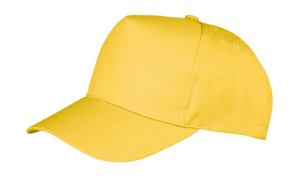 Boston 5-Panel Printers Cap Sárga 