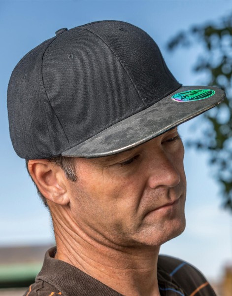 Bronx Glitter Flat Peak Snapback Cap   