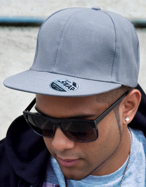 Bronx Original Flat Peak Snap Back Cap Fehér 