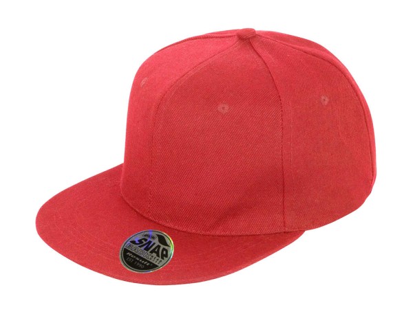 Bronx Original Flat Peak Snap Back Cap Piros 