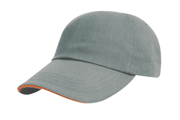 Brushed Cotton Decorator Cap with Sandwich Peak  