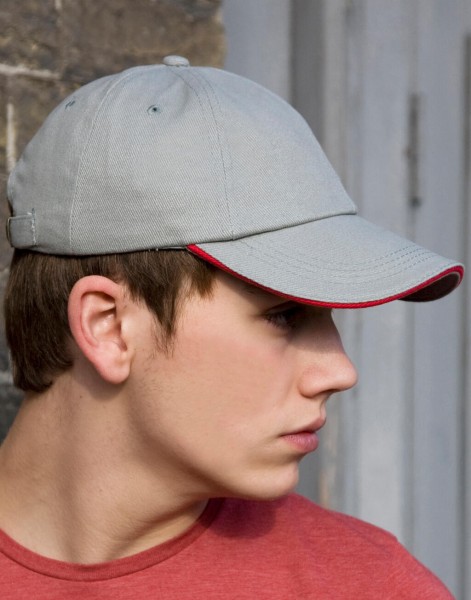 Brushed Cotton Sandwich Cap  