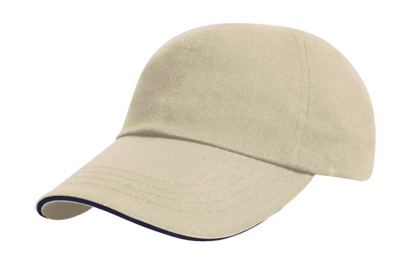 Brushed Cotton Sandwich Cap  