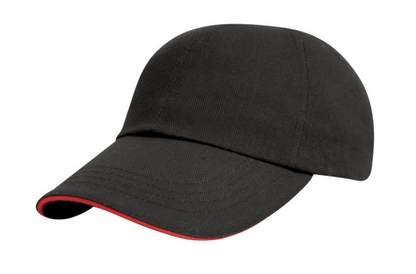 Brushed Cotton Sandwich Cap  