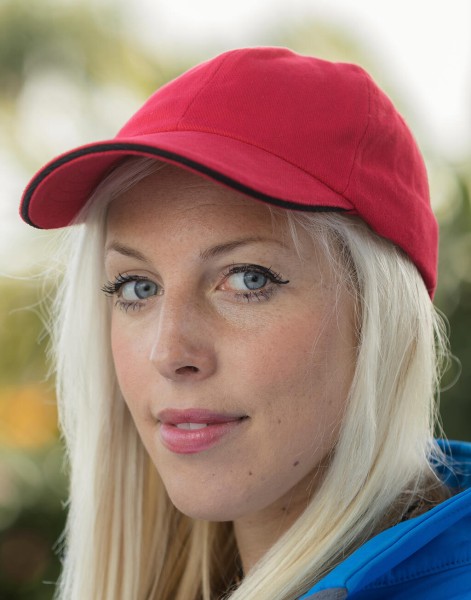 Brushed Cotton Sandwich Cap  