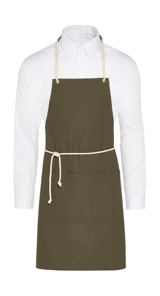 CORSICA - Cord Bib Apron with Pocket  