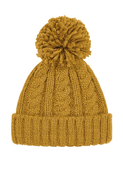 Cable Knit Melange Beanie  
