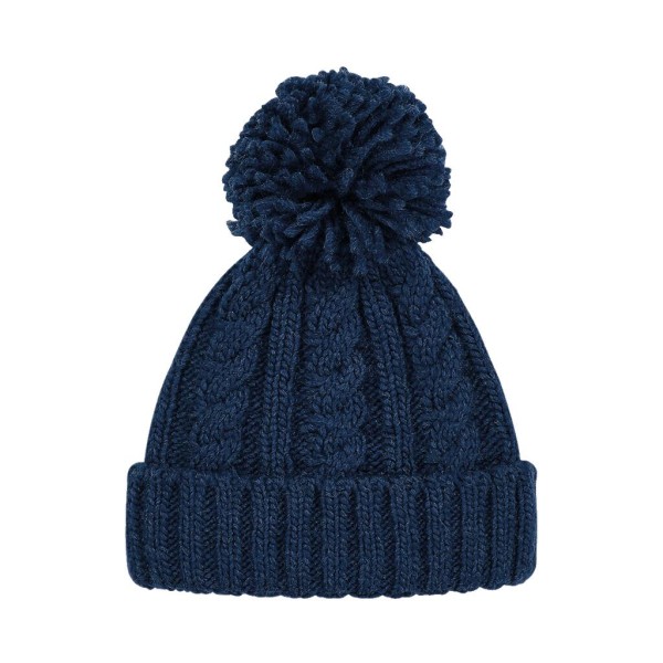 Cable Knit Melange Beanie  