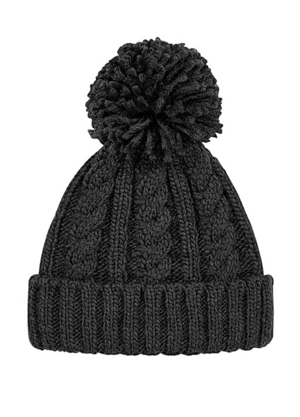 Cable Knit Melange Beanie  