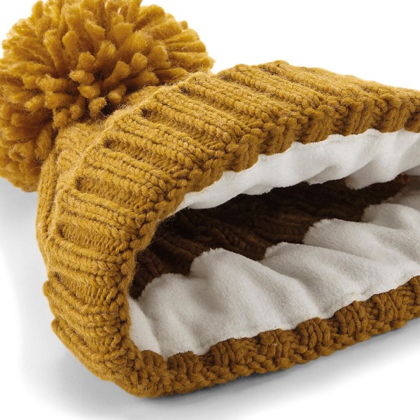 Cable Knit Melange Beanie  