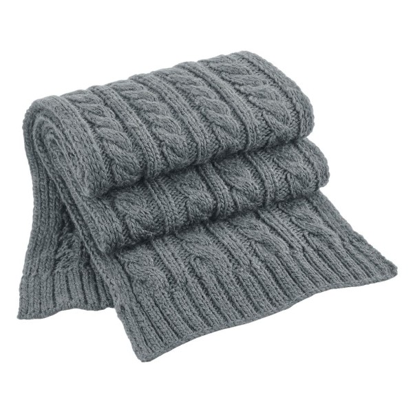 Cable Knit Melange Scarf  