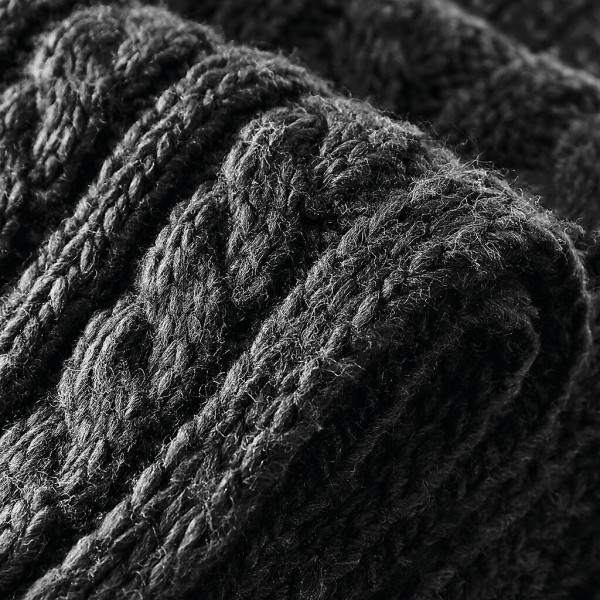 Cable Knit Melange Scarf  