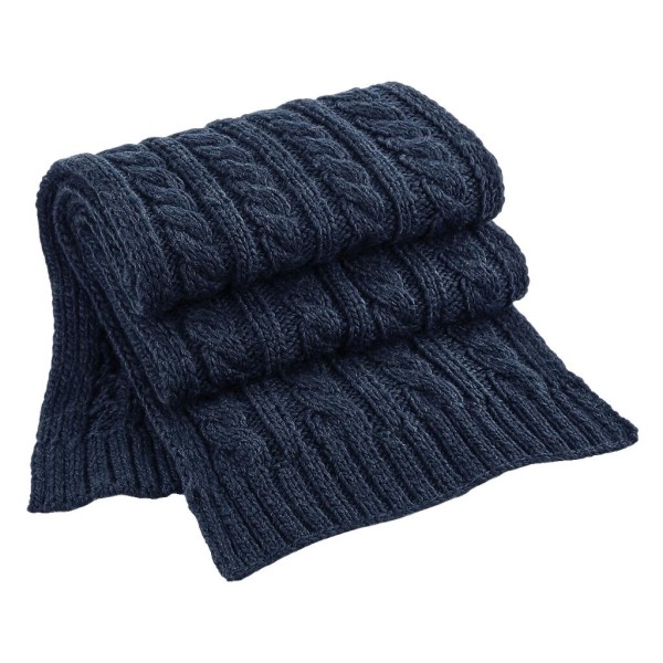 Cable Knit Melange Scarf  